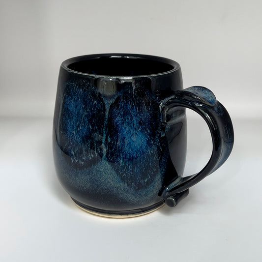 16 ounce rounded mug, deep space running glaze #2